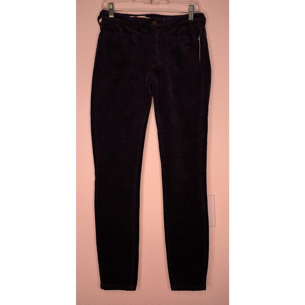 Anthropologie NWT Pilcro and Letterpress Blue Corduroy High-Rise Skinny Jeans 27